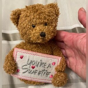 Ty Brown Plush “You’re a Sweetie” Teddy Bear 2006